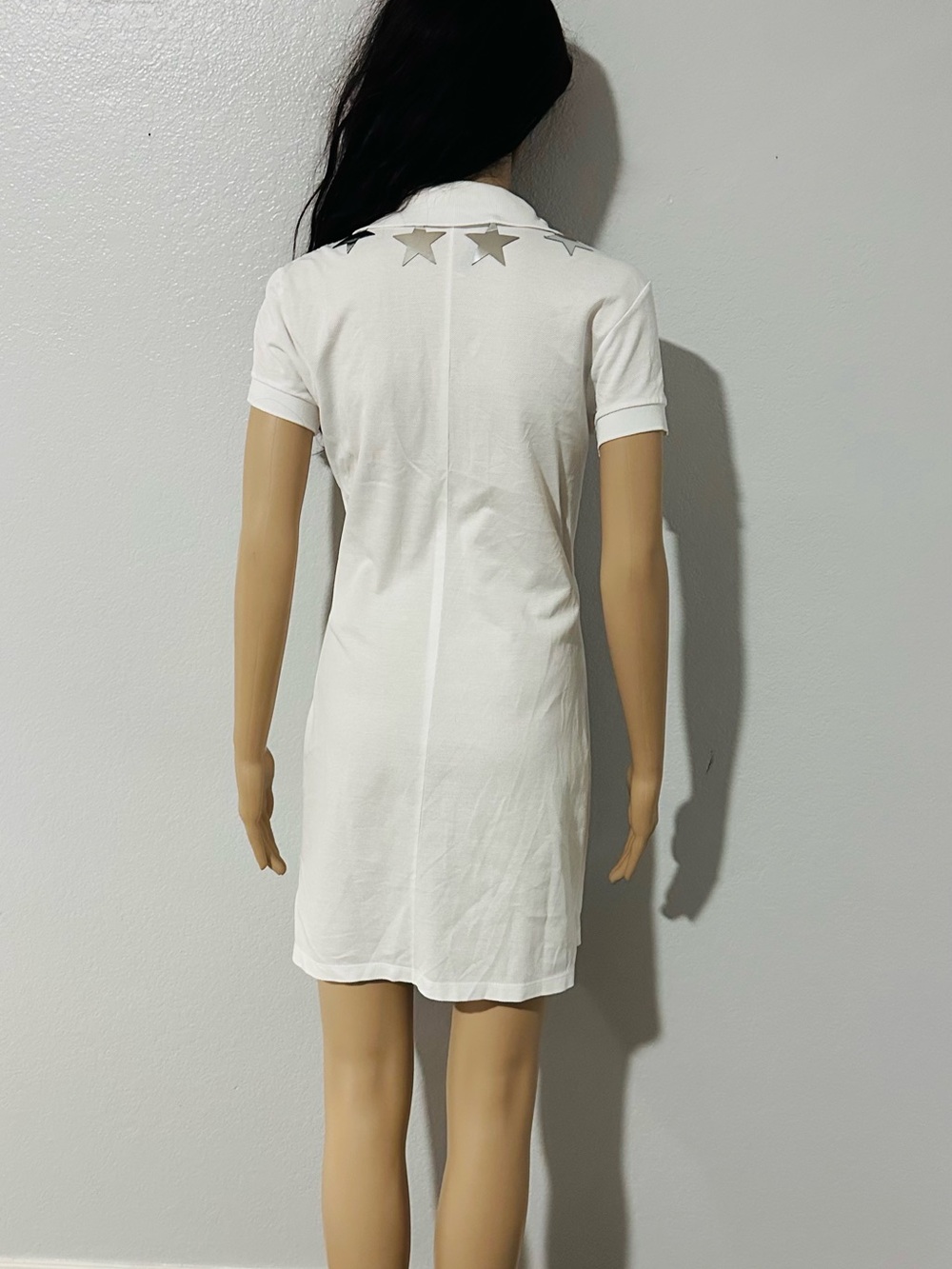 Givenchy White Polo Dress with Silver Star Accents - Picture 12 of 12
